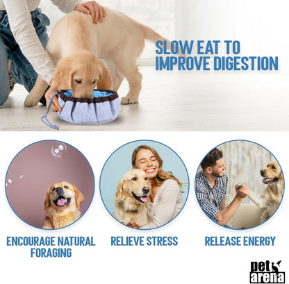 Adjustable Snuffle Mat for Dogs Puzzle Feeder Toy | Promotes Healthy Eating Habits, Reduces Boredom, Brain Exercise, and Provides Engaging Activity for Pets Indoors or Outdoors