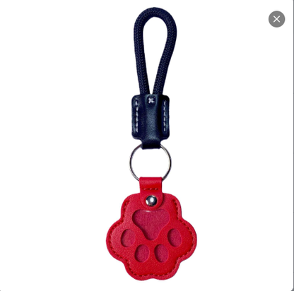 Pet fur keepsake keychain - Red strap