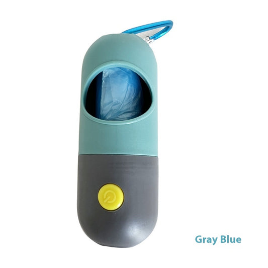 LED dog waste bag dispenser in Blue Gray - supplier product photo 2