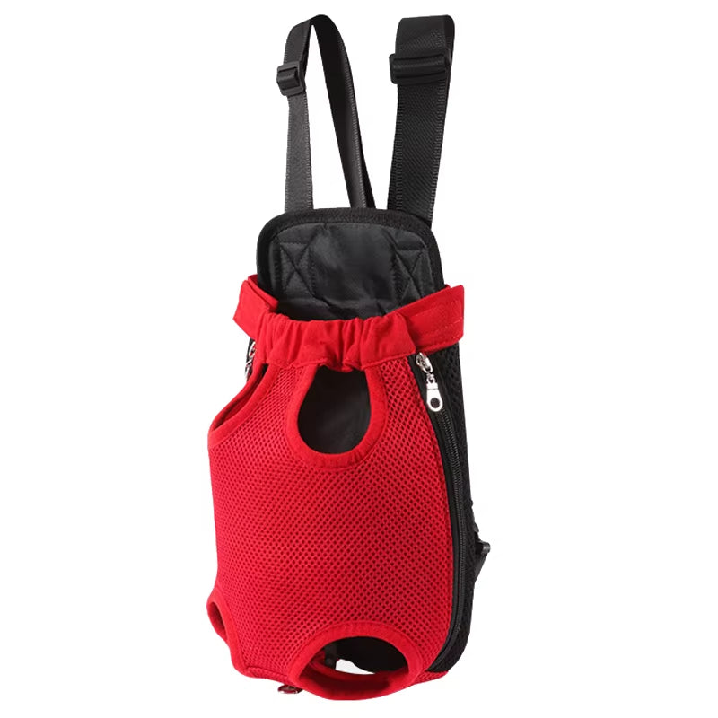 Adjustable Pet Carrier Backpack — Breathable Mesh, Front & Back Wear