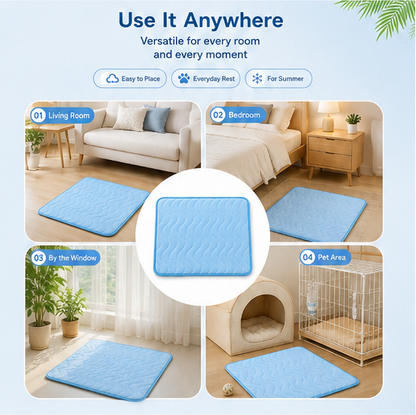 Washable Pet Cooling Mat for Dogs & Cats – Soft, Breathable & Easy to Clean