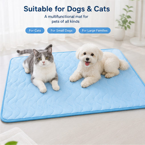 Washable Pet Cooling Mat for Dogs & Cats – Soft, Breathable & Easy to Clean