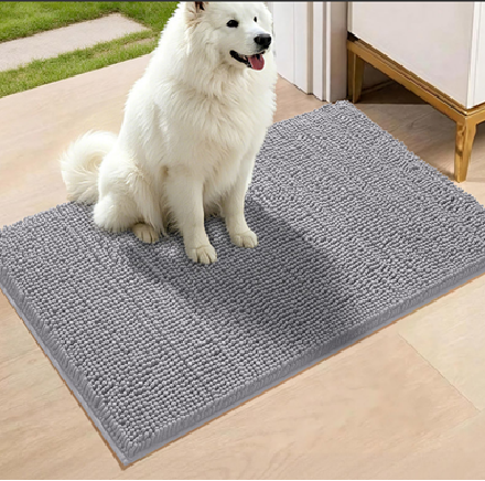 Absorbent Chenille Pet Door Mat