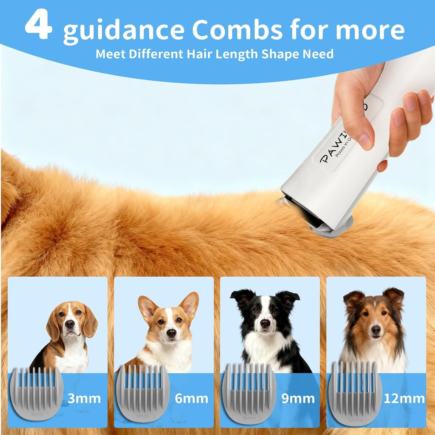 Dog Grooming Vacuum,6-In-1 Pet Grooming Kit,13000Pa,2L Dust Cup | Low Noise <55Db, Steam Brush for Shedding, Clipper & Grooming Kit, Professional for Dogs Cats, Home Cleaning Use