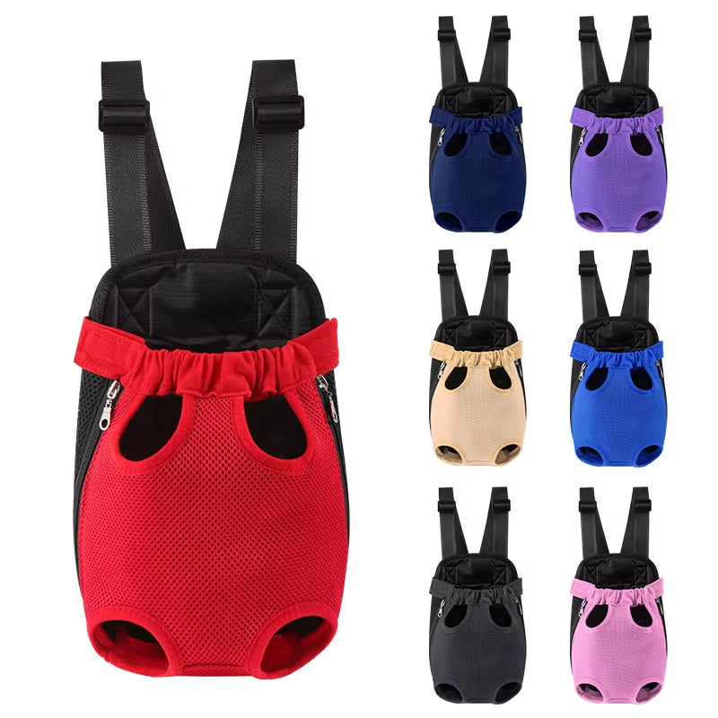 Adjustable Pet Carrier Backpack — Breathable Mesh, Front & Back Wear