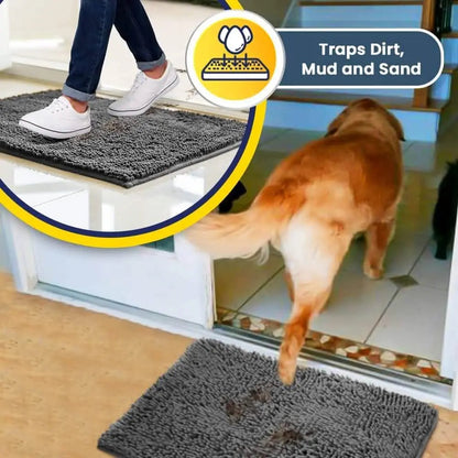 Absorbent Chenille Pet Door Mat