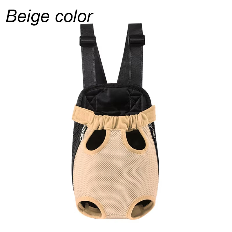 Adjustable Pet Carrier Backpack — Breathable Mesh, Front & Back Wear
