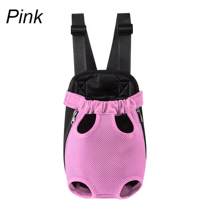 Adjustable Pet Carrier Backpack — Breathable Mesh, Front & Back Wear