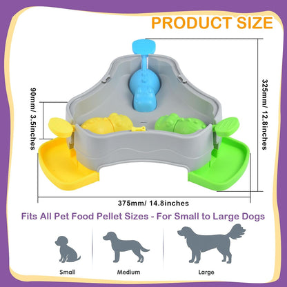 Interactive Dog Toys, Dog Puzzle Toy Treat Dispensing Dog Toys, Dog Enrichment Toys for Mental Stimulation, Slow Feeder Dog Puzzle for Small Medium Dogs, Interactive Cat Toy Cat Puzzle Feeder