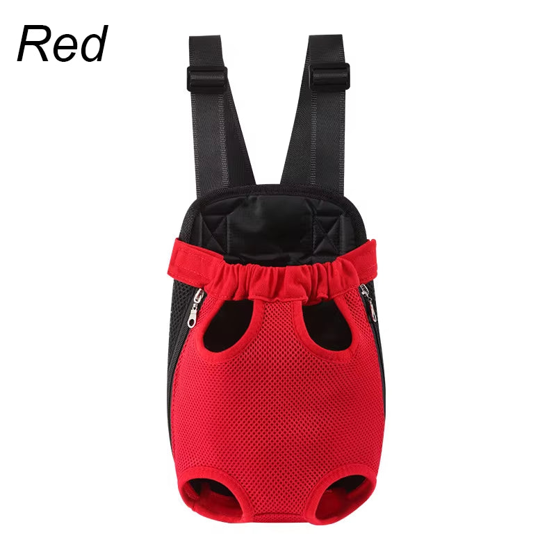 Adjustable Pet Carrier Backpack — Breathable Mesh, Front & Back Wear