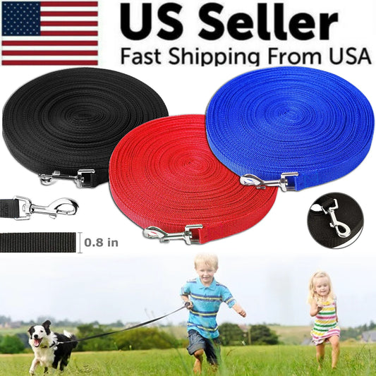 Recall Training Long Line for Dogs – 23 to 50 Ft