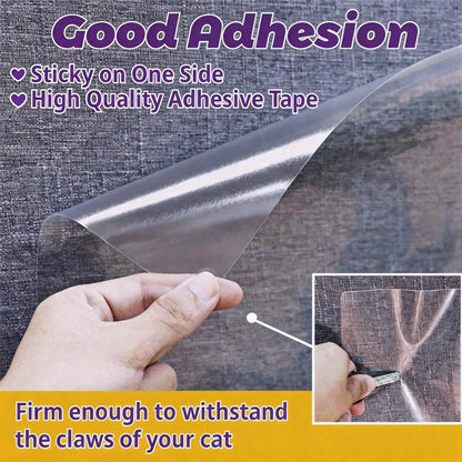 Two sheet sizes included in the cat scratch guard set